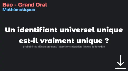 Thumbnail for article Sujet Grand Oral Mathématiques à télécharger